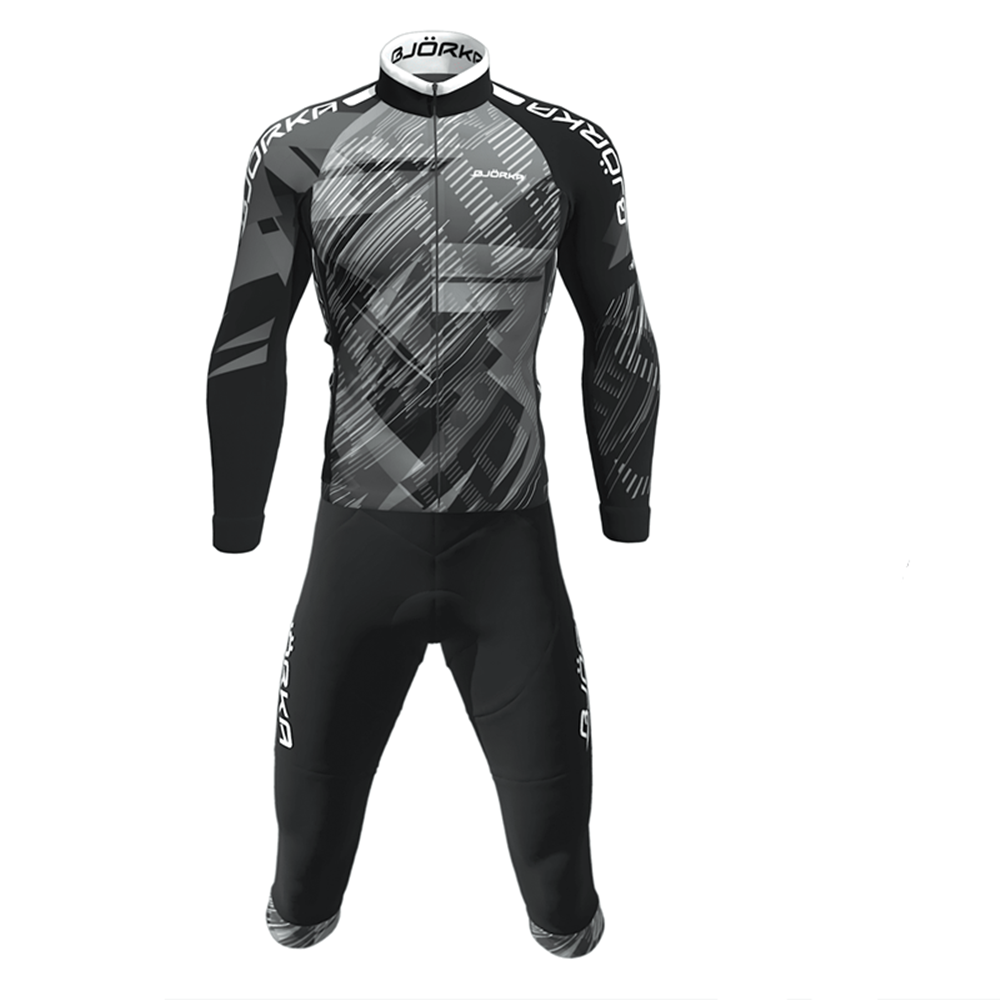 Cycling Gear Jersey - Lente/Herfst Bjorka Fietsen Lange Mouwen Bib