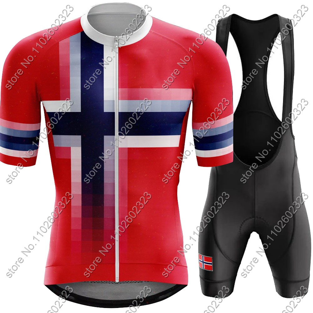 Cycling Gear Brands - 2024 Norway Fietsshirt Nationale Team Set
