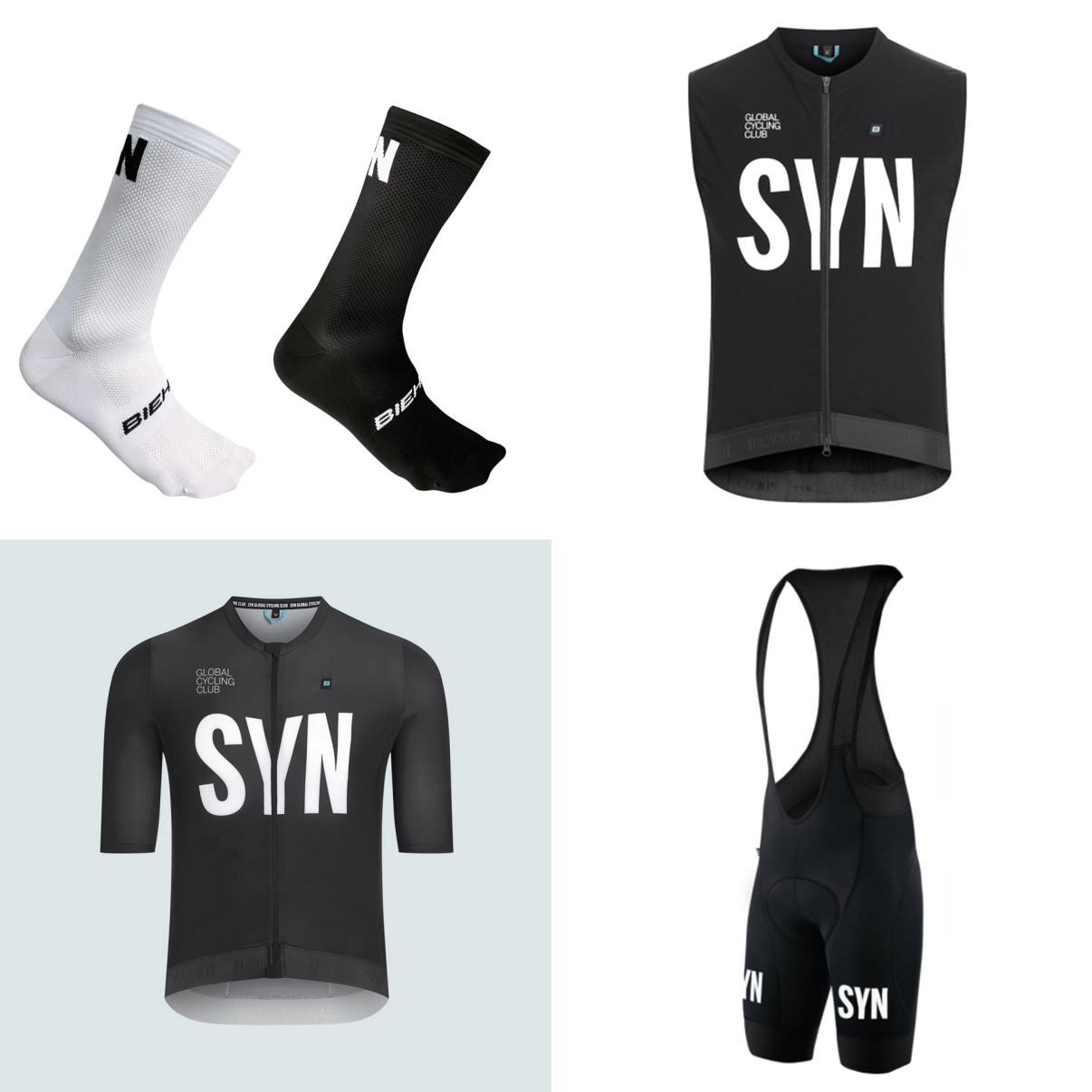 Cycling Gear Brands - Zomerfietspak met korte mouwen 2026 Zwart