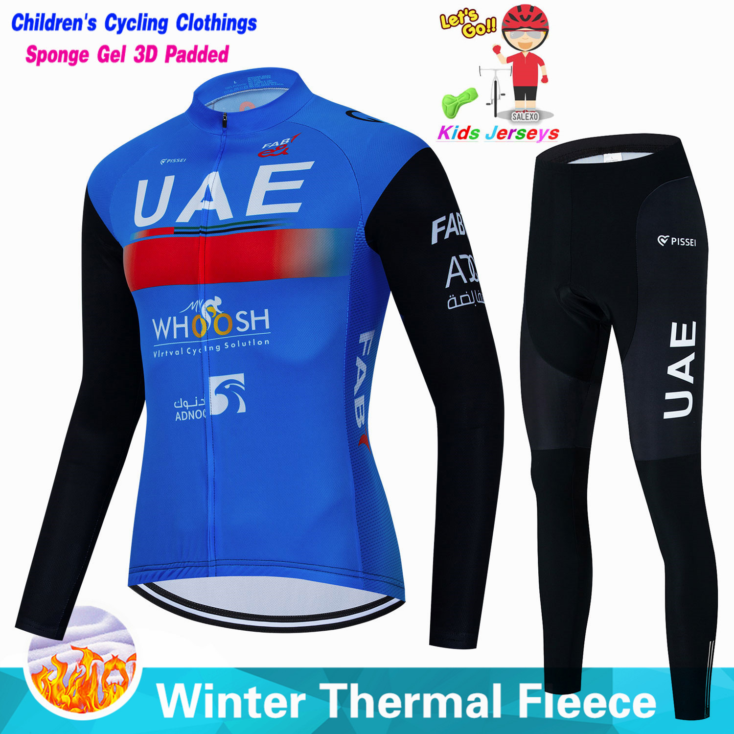 Uae Kids Winter Fleece Wielert - Cycling Gear Jersey recensie en prijs