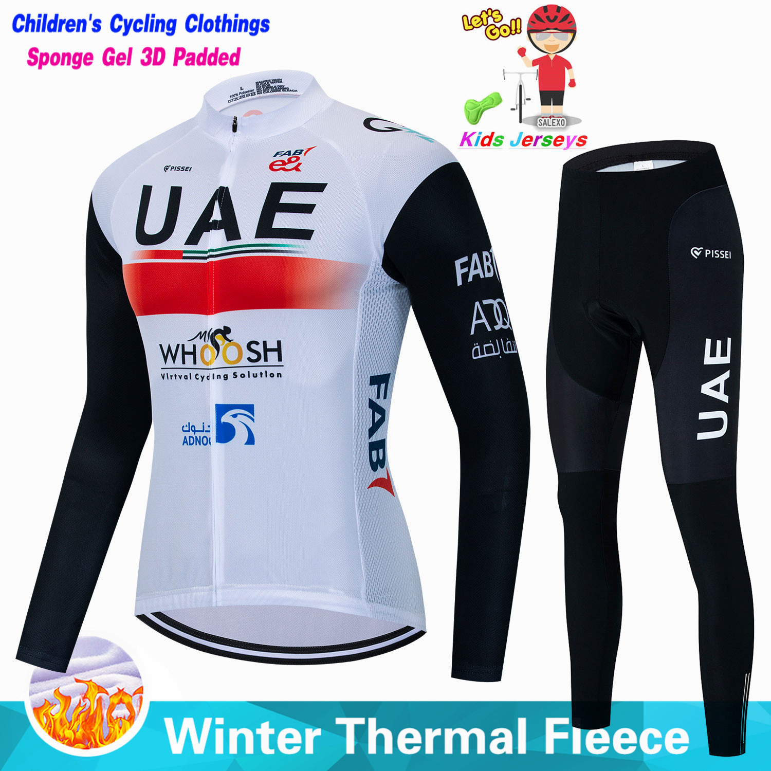 Uae Kids Winter Fleece Wielert - Cycling Gear Jersey recensie en prijs