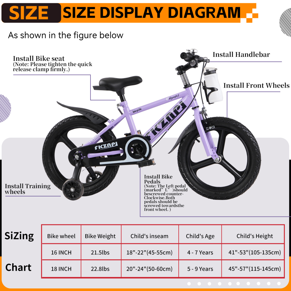 Kinderfiets, 18 inch – frame v - Carbon Bike Frame recensie en prijs